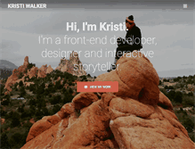 Tablet Screenshot of kristiwalker.com